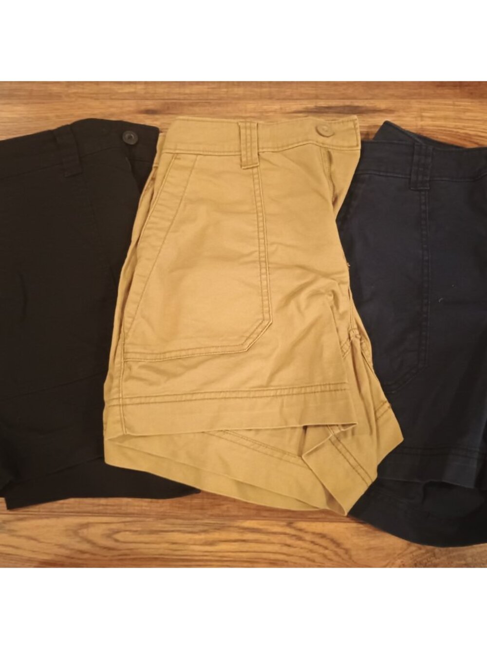 Old Navy High-Rise OG Chino Shorts Small Navy Black Tan Bundle Of 3